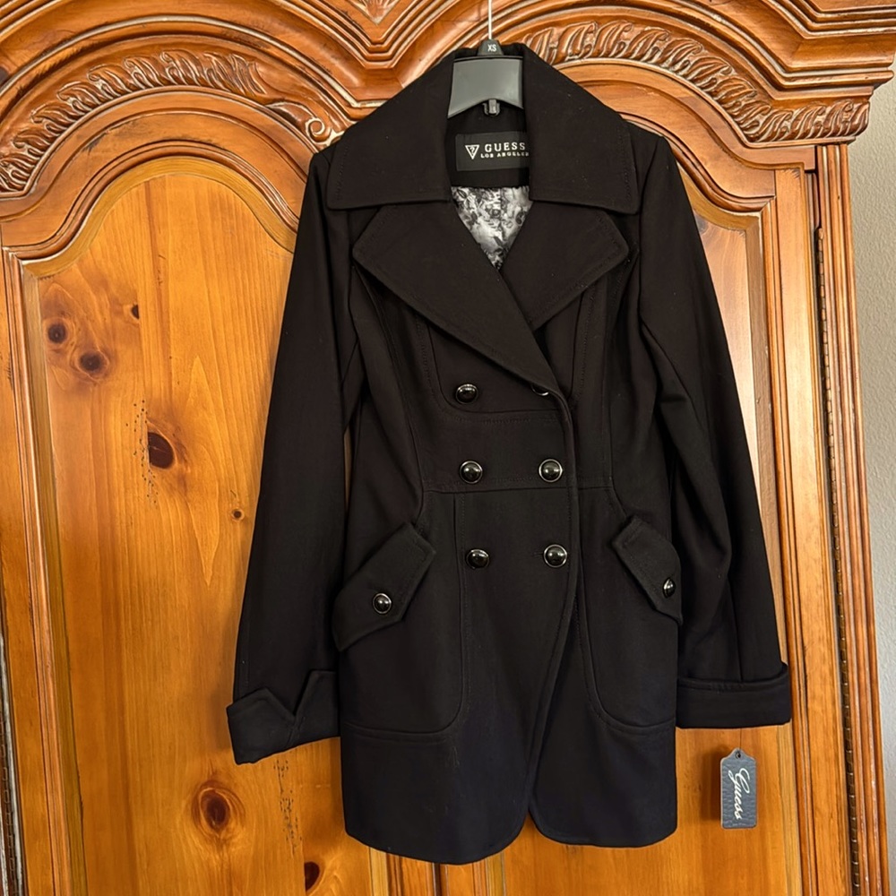 Guess Black Coat New With Tags Size XS
